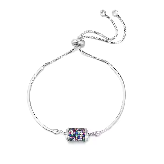 Confetti Charm Bolo Bracelet