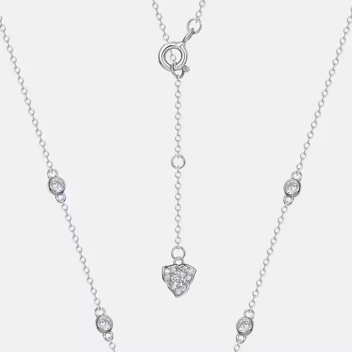 Regal Ruby Rose Necklace