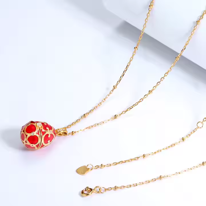 Scarlet Empress Gilded Heart Locket