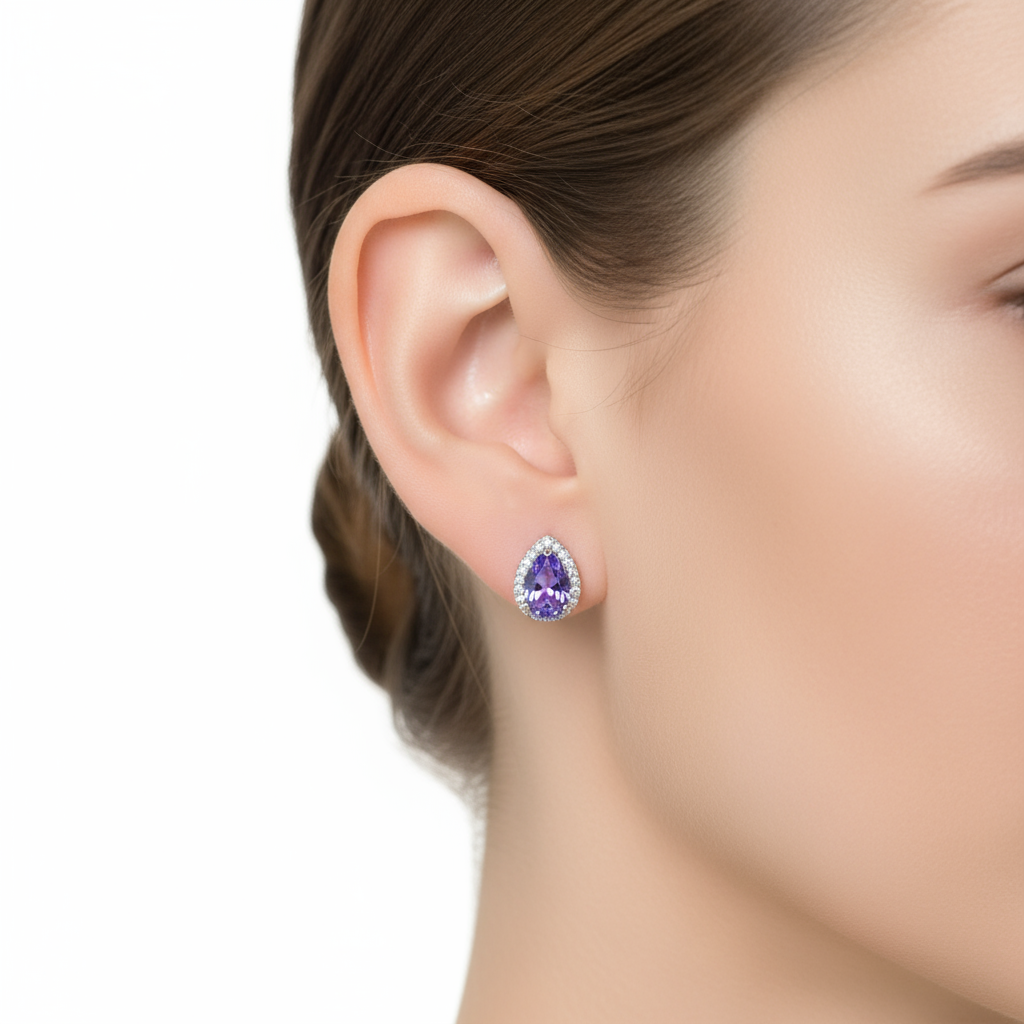 Imperial Violette Studs