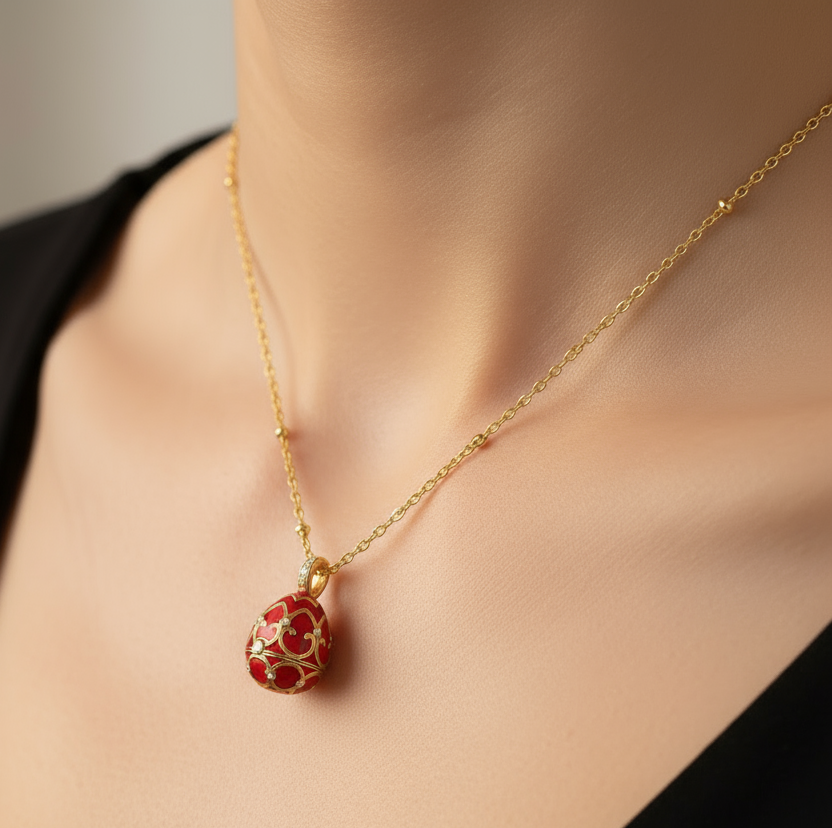 Scarlet Empress Gilded Heart Locket