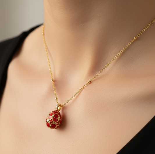 Scarlet Empress Gilded Heart Locket