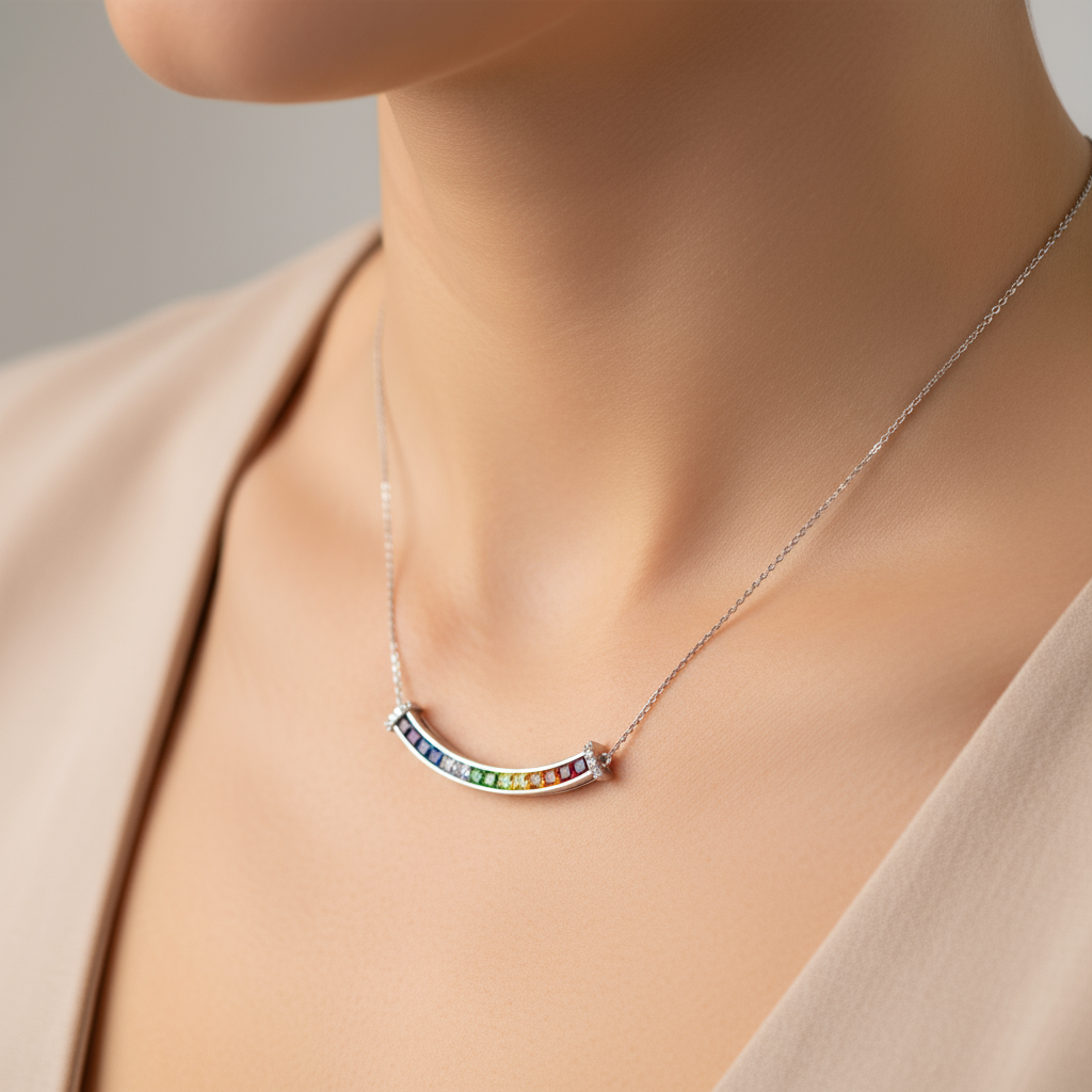 Spectrum Arc Necklace