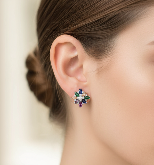 Kaleidoscope Star Studs